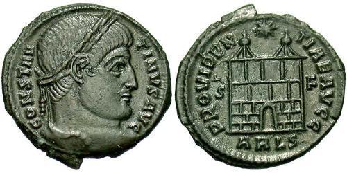 1 Follis /  AE3 Imperio romano (27BC-395) Bronce Constantino I (272 - 337)