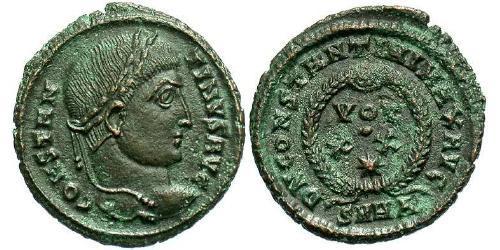 1 Follis /  AE3 Imperio romano (27BC-395) Bronce Constantino I (272 - 337)