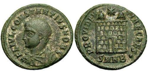 1 Follis /  AE3 Imperio romano (27BC-395) Bronce Constancio II (317 - 361)