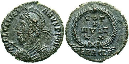 1 Follis /  AE3 Imperio romano (27BC-395) Bronce Juliano II  (331-363)