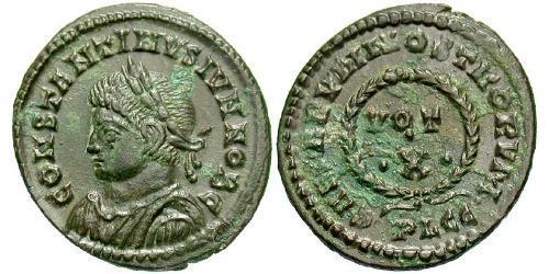 1 Follis /  AE3 Imperio romano (27BC-395) Bronce Constancio II (317 - 361)
