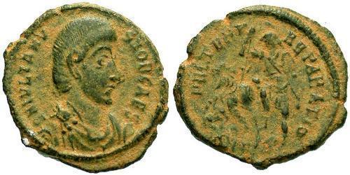 1 Follis /  AE3 Imperio romano (27BC-395) Bronce Juliano II  (331-363)