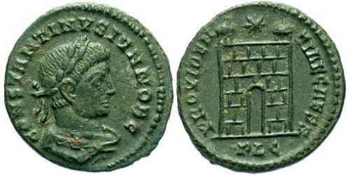 1 Follis /  AE3 Imperio romano (27BC-395) Bronce Constancio II (317 - 361)