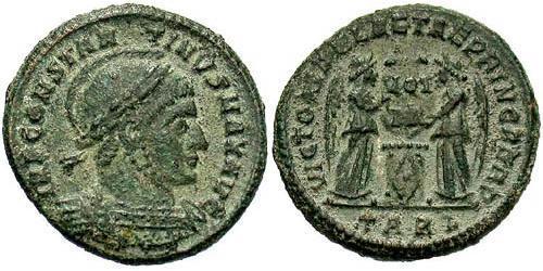 1 Follis /  AE3 Imperio romano (27BC-395) Bronce Constantino I (272 - 337)
