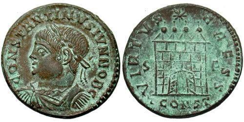 1 Follis /  AE3 Imperio romano (27BC-395) Bronce Constancio II (317 - 361)