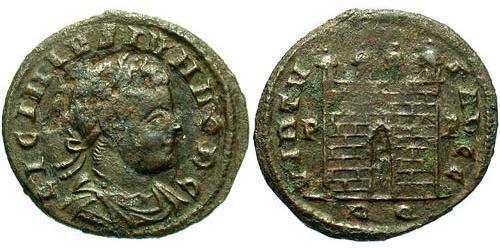 1 Follis /  AE3 Imperio romano (27BC-395) Bronce Licinius II (315-326)