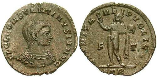 1 Follis /  AE3 Imperio romano (27BC-395) Bronce Constancio II (317 - 361)