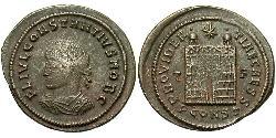 1 Follis /  AE3 Imperio romano de Occidente (285-476) Bronce Constancio II (317 - 361)