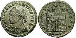 1 Follis /  AE3 Imperio romano de Occidente (285-476) Bronce Constancio II (317 - 361)