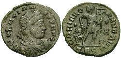 1 Follis /  AE3 Imperio romano de Occidente (285-476) Bronce Graciano (359-383)