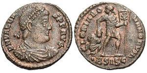 1 Follis /  AE3 Byzantine Empire (330-1453) Bronze Valens (328-378)