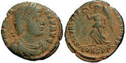 1 Follis /  AE3 Byzantinisches Reich (330-1453) Bronze Valens (328-378)
