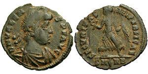 1 Follis /  AE3 Byzantinisches Reich (330-1453) Bronze Valens (328-378)