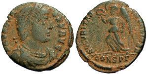 1 Follis /  AE3 Empire byzantin (330-1453) Bronze Valens (328-378)