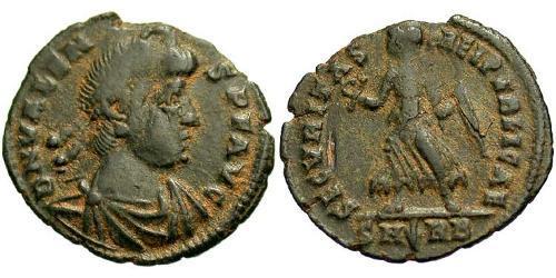 1 Follis /  AE3 Empire byzantin (330-1453) Bronze Valens (328-378)