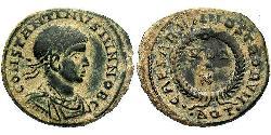 1 Follis /  AE3 Empire romain (27BC-395) Bronze Constance II (317 - 361)