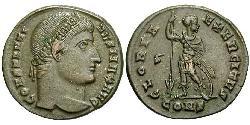 1 Follis /  AE3 Empire romain (27BC-395) Bronze Constantin I (272 - 337)