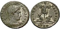 1 Follis /  AE3 Empire romain (27BC-395) Bronze Constantin I (272 - 337)