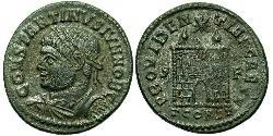 1 Follis /  AE3 Empire romain (27BC-395) Bronze Constance II (317 - 361)