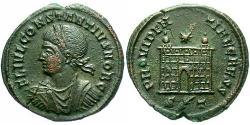 1 Follis /  AE3 Empire romain (27BC-395) Bronze Constance II (317 - 361)