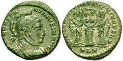 1 Follis /  AE3 Empire romain (27BC-395) Bronze Constantin I (272 - 337)