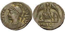 1 Follis /  AE3 Empire romain (27BC-395) Bronze Constantin I (272 - 337)
