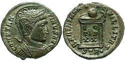 1 Follis /  AE3 Empire romain (27BC-395) Bronze Constantin I (272 - 337)