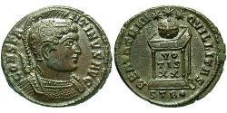 1 Follis /  AE3 Empire romain (27BC-395) Bronze Constantin I (272 - 337)