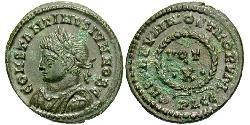 1 Follis /  AE3 Empire romain (27BC-395) Bronze Constance II (317 - 361)