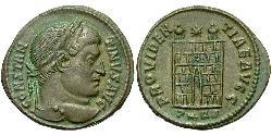 1 Follis /  AE3 Empire romain (27BC-395) Bronze Constantin I (272 - 337)