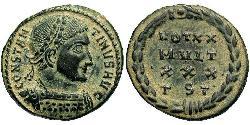 1 Follis /  AE3 Empire romain (27BC-395) Bronze Constantin I (272 - 337)