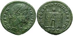 1 Follis /  AE3 Empire romain (27BC-395) Bronze Constantin I (272 - 337)