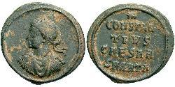 1 Follis /  AE3 Empire romain (27BC-395) Bronze Constance II (317 - 361)