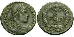 1 Follis /  AE3 Empire romain (27BC-395) Bronze Jovien (331- 364)