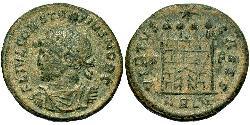 1 Follis /  AE3 Empire romain (27BC-395) Bronze Constance II (317 - 361)