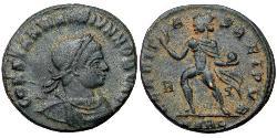 1 Follis /  AE3 Empire romain (27BC-395) Bronze Constance II (317 - 361)