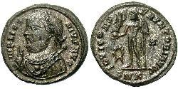 1 Follis /  AE3 Empire romain (27BC-395) Bronze Licinius I (265-324)