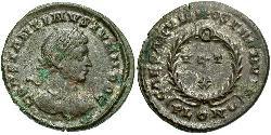 1 Follis /  AE3 Empire romain (27BC-395) Bronze Constance II (317 - 361)