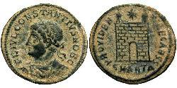 1 Follis /  AE3 Empire romain (27BC-395) Bronze Constance II (317 - 361)
