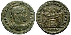 1 Follis /  AE3 Empire romain (27BC-395) Bronze Constantin I (272 - 337)
