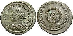 1 Follis /  AE3 Empire romain (27BC-395) Bronze Constance II (317 - 361)