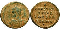 1 Follis /  AE3 Empire romain (27BC-395) Bronze Constance II (317 - 361)