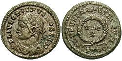 1 Follis /  AE3 Empire romain (27BC-395) Bronze Crispus (305 - 326)