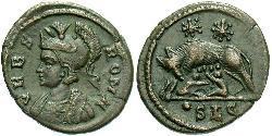 1 Follis /  AE3 Empire romain (27BC-395) Bronze Constantin I (272 - 337)