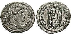 1 Follis /  AE3 Empire romain (27BC-395) Bronze Constantin I (272 - 337)