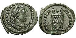 1 Follis /  AE3 Empire romain (27BC-395) Bronze Constance II (317 - 361)