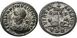 1 Follis /  AE3 Empire romain (27BC-395) Bronze Constance II (317 - 361)