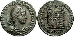 1 Follis /  AE3 Empire romain (27BC-395) Bronze Constance II (317 - 361)