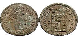 1 Follis /  AE3 Empire romain (27BC-395) Bronze Constantin I (272 - 337)