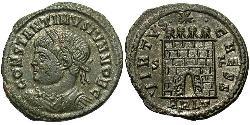 1 Follis /  AE3 Empire romain (27BC-395) Bronze Constance II (317 - 361)